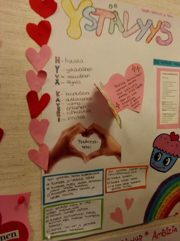 Hyvää ystävänpäivää ! Happy Valentine`s Day - Metsokankaan koulun  luokkablogeja